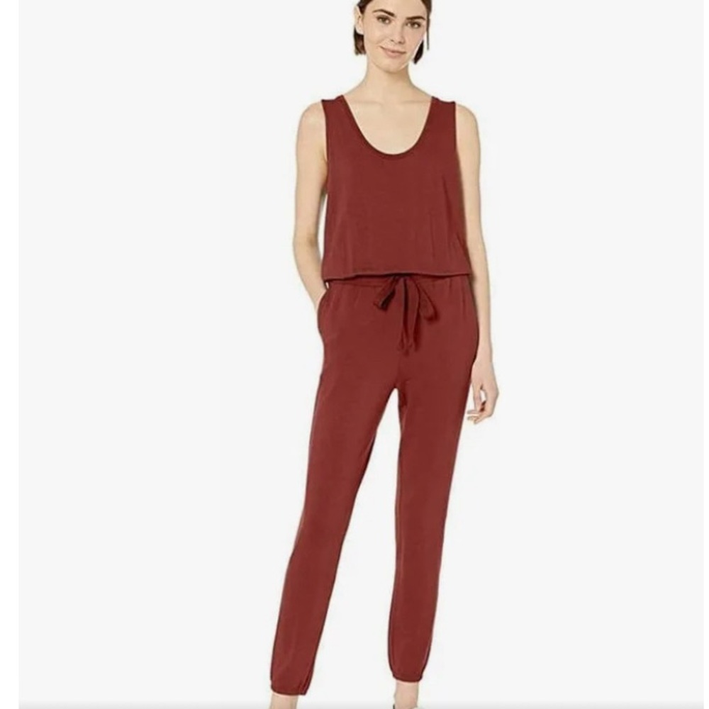 Daily Ritual Terry Sleeveless Scoopneck Jumpsuit
